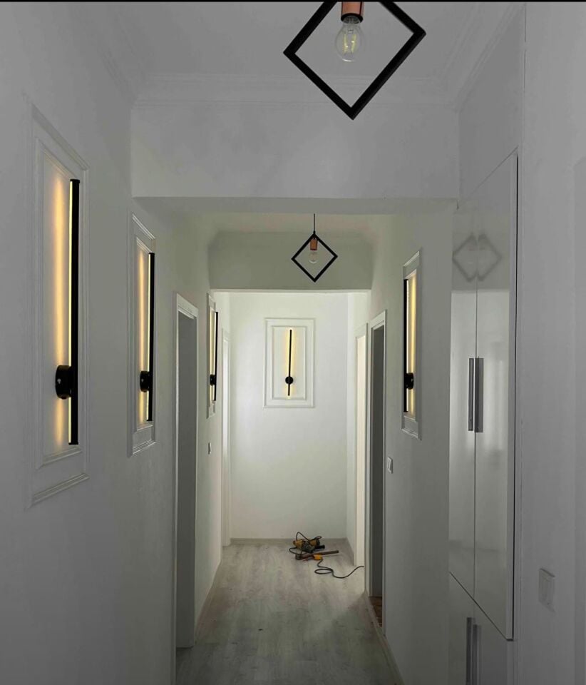 Modern Dekoratif ELEKTRİKLİ Led Duvar Apliği 66 Cm
